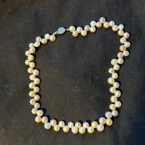 Real Pearl 2 Color Necklace
